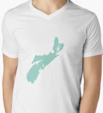 Nova Scotia Love in Mint Men's V-Neck T-Shirt