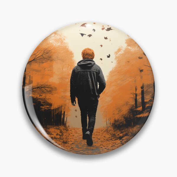 Artikelvorschau, Ed Sheeran Autumn Variations Illustration Aufkleber entworfen und verkauft von SowCow.