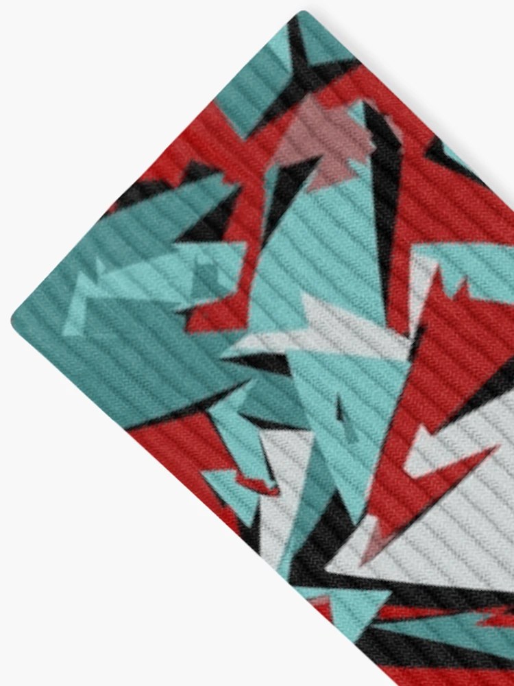 Thumbnail 2 of 5, Socks, Random Abstract Pattern designed and sold by Texterns.