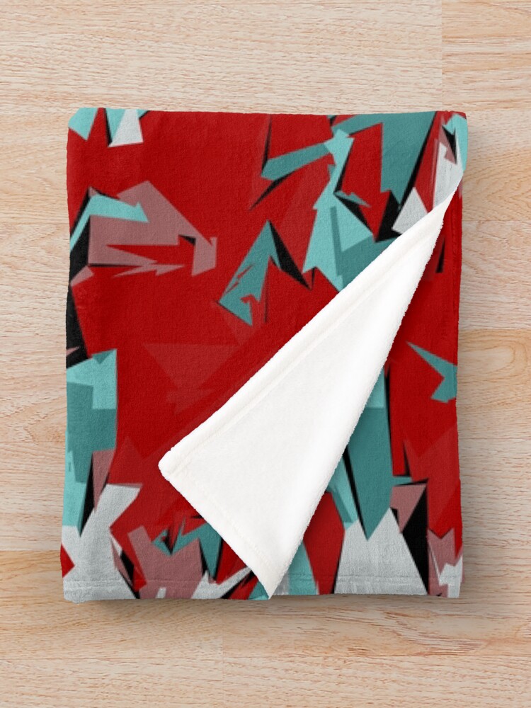 Thumbnail 3 of 6, Throw Blanket, Random Abstract Pattern designed and sold by Texterns.