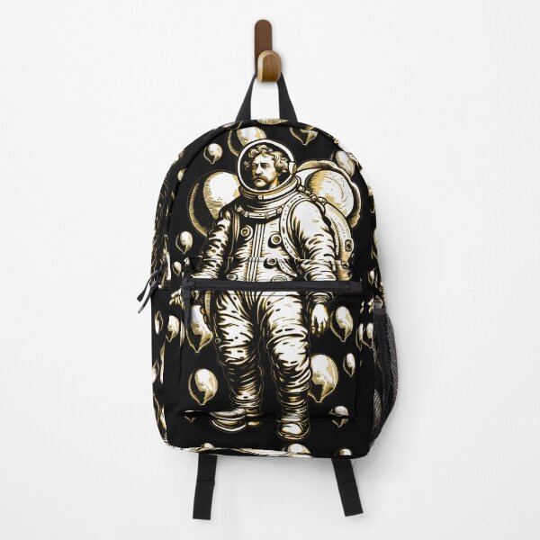 Item preview, sad astronaut baroque black white graphic illustration design designed and sold by ironpalette.