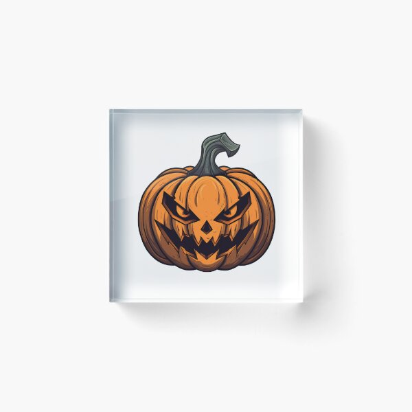 Item preview, Halloween Cartoon Style Pumpkin Monster Halloween Pumpkin Scary Pumpkin Sticker Art Prints and More designed and sold by Kevin Lou.