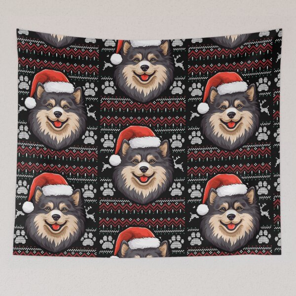 Item preview, Finnish Lapphund Ugly Sweater Christmas designed and sold by rafaeltto.
