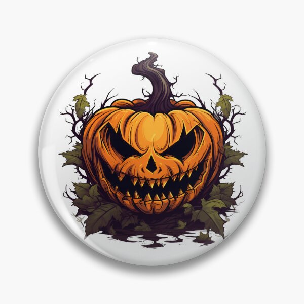 Item preview, Halloween Cartoon Style Pumpkin Monster Halloween Pumpkin Scary Pumpkin Sticker Art Prints and More designed and sold by Kevin Lou.