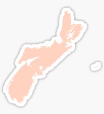 Nova Scotia Love in Peach Sticker
