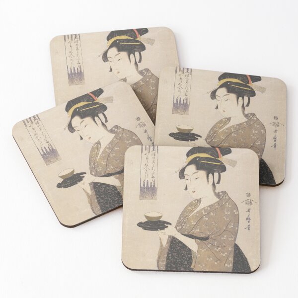 Artikelvorschau, Okita vom Naniwaya Teehaus von Utamaro Kitagawa entworfen und verkauft von My Artprintz.