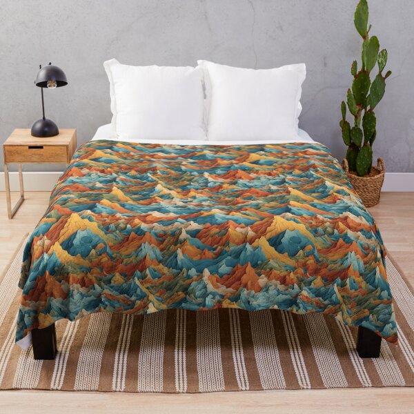 Item preview, Abstract Colorful Mountains designed and sold by DJALCHEMY.