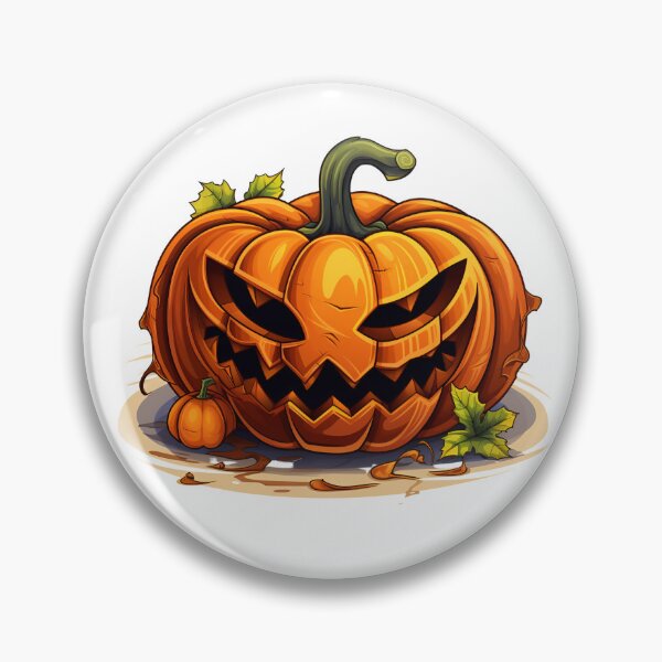 Item preview, Halloween Cartoon Style Pumpkin Monster Halloween Pumpkin Scary Pumpkin Sticker Art Prints and More designed and sold by Kevin Lou.