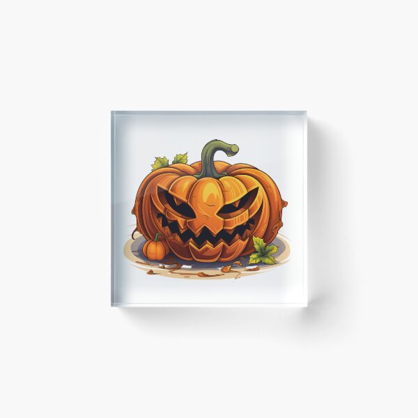 Item preview, Halloween Cartoon Style Pumpkin Monster Halloween Pumpkin Scary Pumpkin Sticker Art Prints and More designed and sold by Kevin Lou.