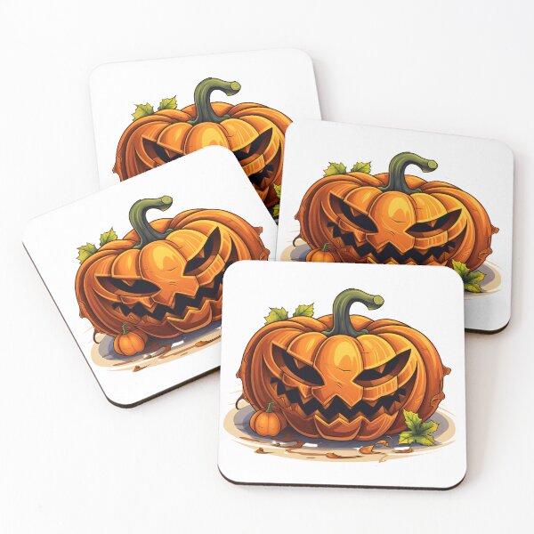 Item preview, Halloween Cartoon Style Pumpkin Monster Halloween Pumpkin Scary Pumpkin Sticker Art Prints and More designed and sold by Kevin Lou.