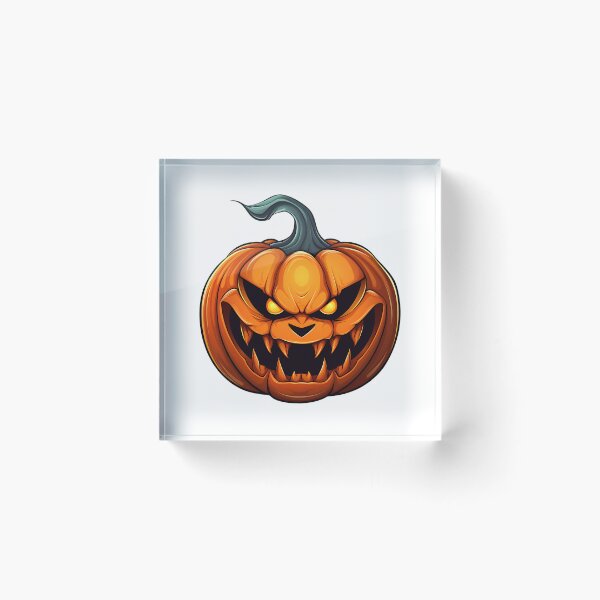Item preview, Halloween Cartoon Style Pumpkin Monster Halloween Pumpkin Scary Pumpkin Sticker Art Prints and More designed and sold by Kevin Lou.