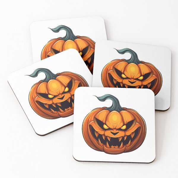 Item preview, Halloween Cartoon Style Pumpkin Monster Halloween Pumpkin Scary Pumpkin Sticker Art Prints and More designed and sold by Kevin Lou.