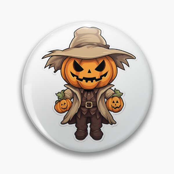 Item preview, Halloween Cartoon Style Pumpkin Monster Halloween Pumpkin Scary Pumpkin Sticker Art Prints and More designed and sold by Kevin Lou.