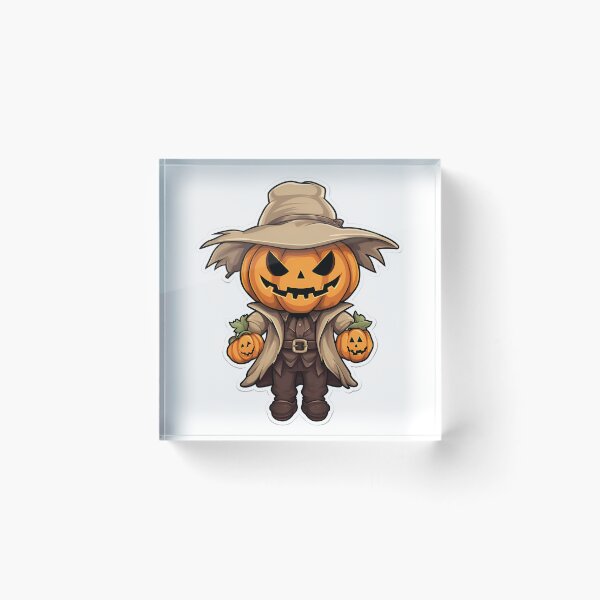 Item preview, Halloween Cartoon Style Pumpkin Monster Halloween Pumpkin Scary Pumpkin Sticker Art Prints and More designed and sold by Kevin Lou.