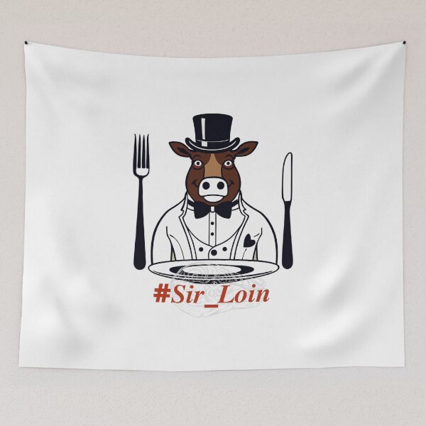 Item preview, Sir Loin Elegance T-Shirt designed and sold by OminaArt.