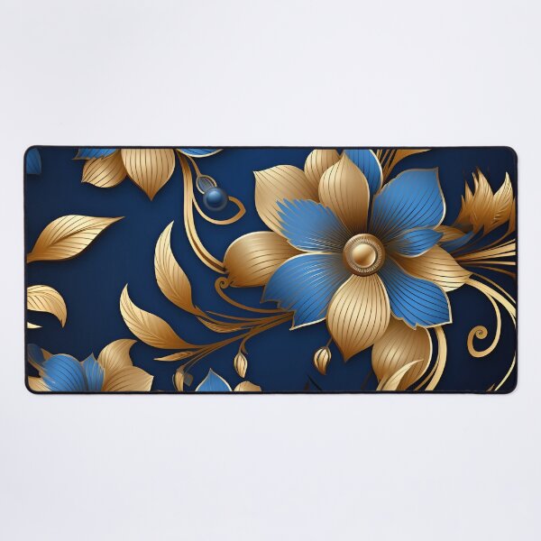 Item preview, blue and gold colorful tapestry digital print designed and sold by dcrc.