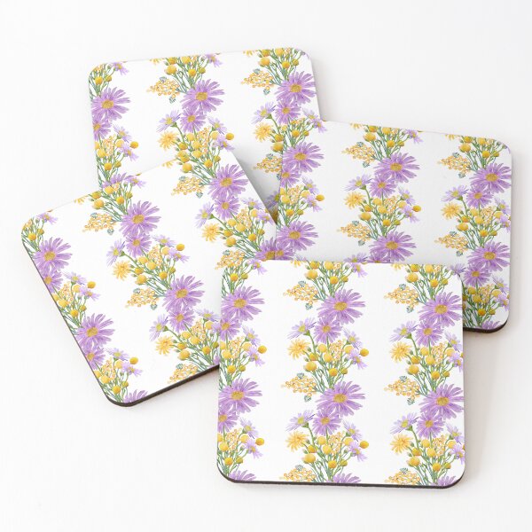 Item preview, Billy Buttons And Daisy Summer Cottage Blooms designed and sold by Sketchbook Designs.