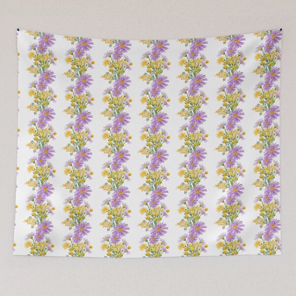 Item preview, Billy Buttons And Daisy Summer Cottage Blooms designed and sold by Sketchbook Designs.