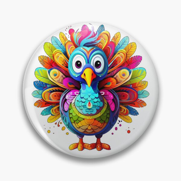Item preview, Friendsgiving Fabulous Rainbow Turkey designed and sold by SplendidThings.