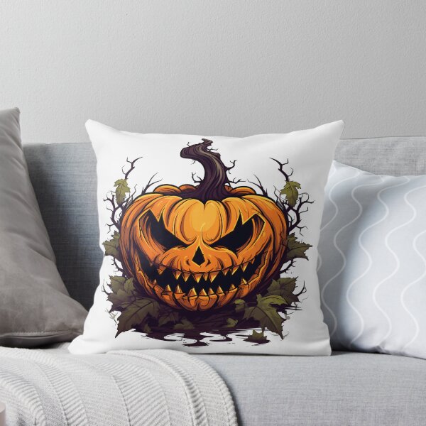 Item preview, Halloween Cartoon Style Pumpkin Monster Halloween Pumpkin Scary Pumpkin Sticker Art Prints and More designed and sold by Kevin Lou.