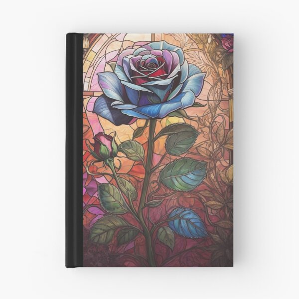 Item preview, Stained Glass Rose Art Enchanted Rose designed and sold by druidwolfart.