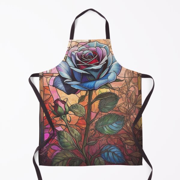 Item preview, Stained Glass Rose Art Enchanted Rose designed and sold by druidwolfart.
