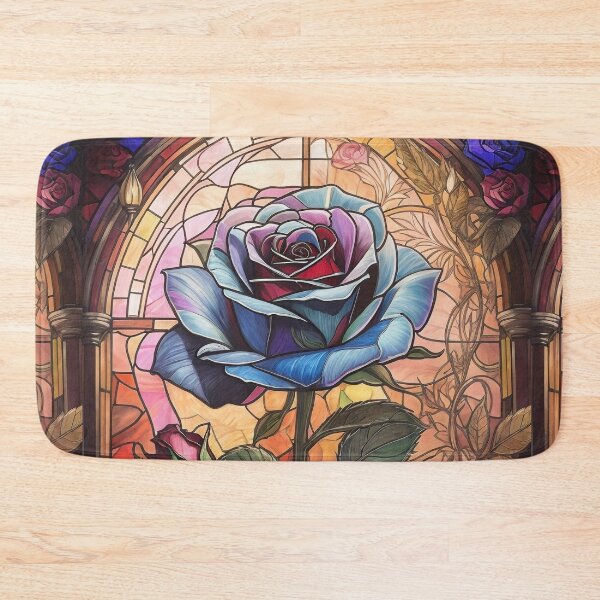 Item preview, Stained Glass Rose Art Enchanted Rose designed and sold by druidwolfart.