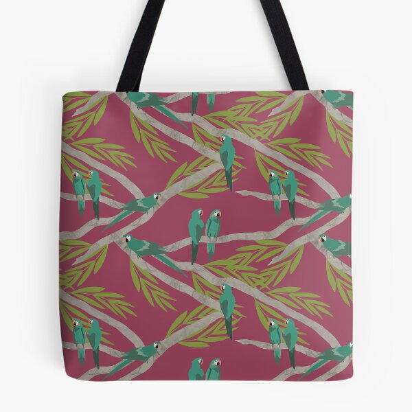 Item preview, Parrots on Palms - Mauve designed and sold by hawkandkey.