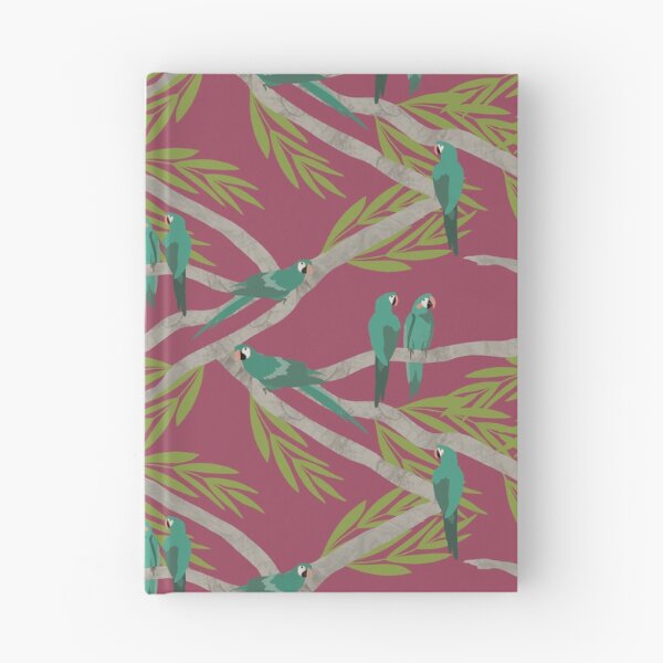 Item preview, Parrots on Palms - Mauve designed and sold by hawkandkey.