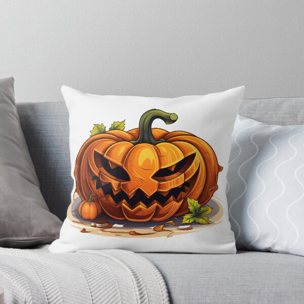 Item preview, Halloween Cartoon Style Pumpkin Monster Halloween Pumpkin Scary Pumpkin Sticker Art Prints and More designed and sold by Kevin Lou.