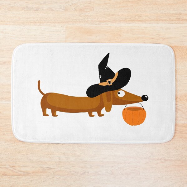 Item preview, Dachshund Halloween Witch designed and sold by OscarAndOphelia.