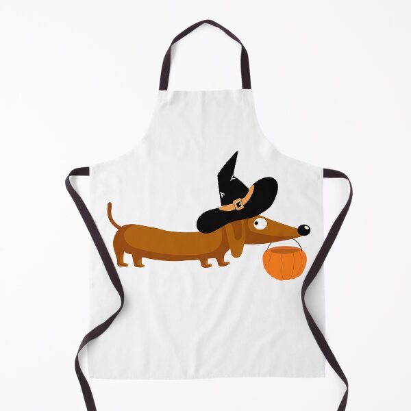 Item preview, Dachshund Halloween Witch designed and sold by OscarAndOphelia.