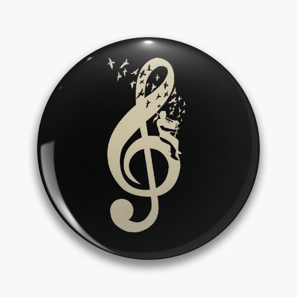 Item preview, Treble Clef -  Music Bagpipes - Vintage designed and sold by barmalisiRTB.