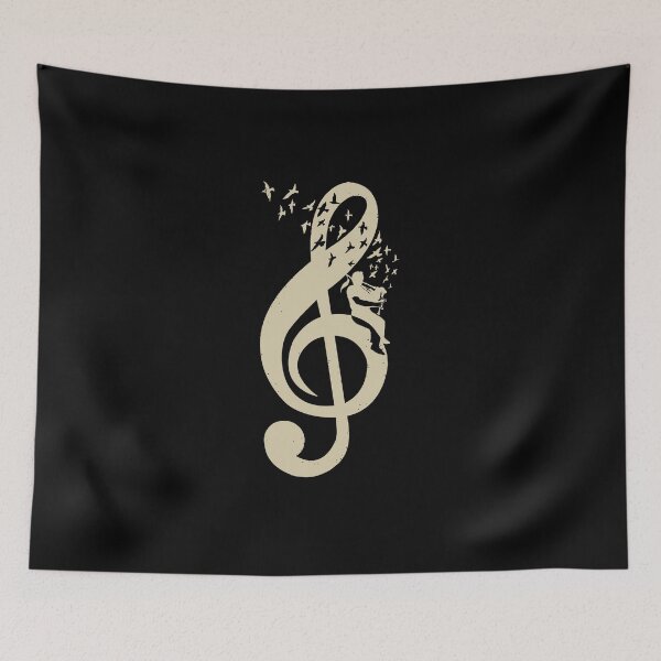 Item preview, Treble Clef -  Music Bagpipes - Vintage designed and sold by barmalisiRTB.