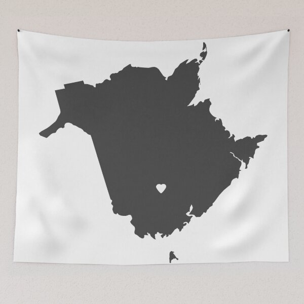 Item preview, New Brunswick Love in Charcoal designed and sold by Maren Misner.