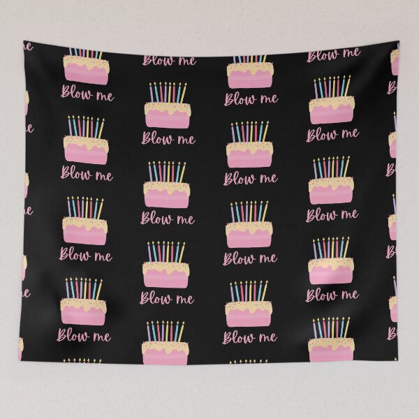 Item preview, Blow Me Pink Birthday Cake With Candles designed and sold by KinkShoppe.