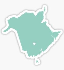 New Brunswick Love in Mint Sticker