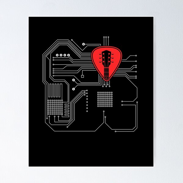 Item preview, Computer processor, Guitarist Retro Vintage. designed and sold by ToneWear.co.