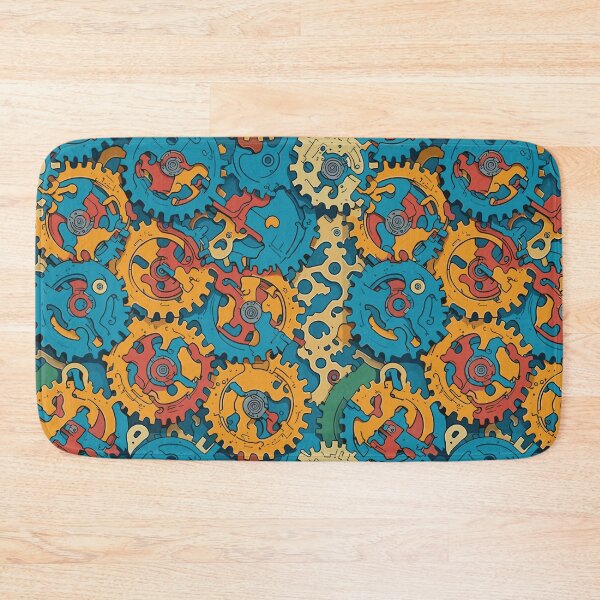 Item preview, Mechanical Elegance: Gears Pattern designed and sold by TheHandanShop.