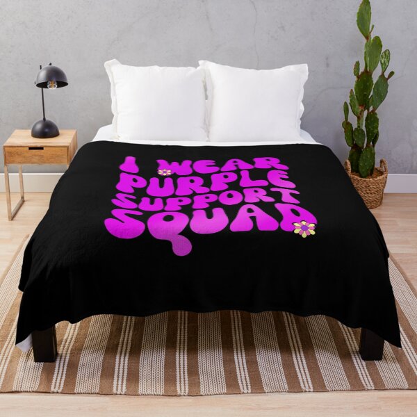 Item preview, I WEAR PURPLE - Support Squad, I Wear Purple In October, Domestic Violence, Awareness designed and sold by Sun Sand & Sea Art.