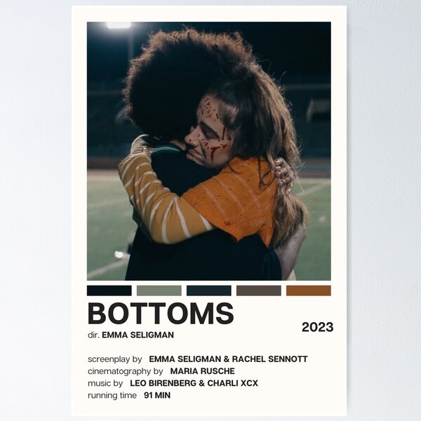 Item preview, Bottoms (2023) Movie Poster designed and sold by YellowishCat15.