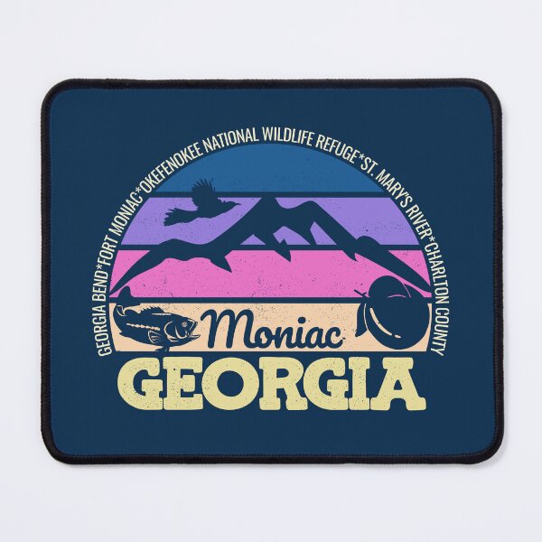 Item preview, Moniac Georgia Sunset Retro Vintage Local Pride Logo designed and sold by CRHPOD20.
