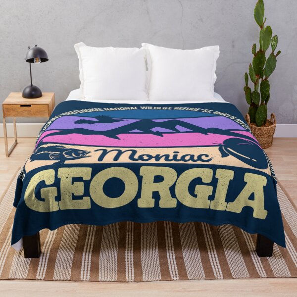 Item preview, Moniac Georgia Sunset Retro Vintage Local Pride Logo designed and sold by CRHPOD20.