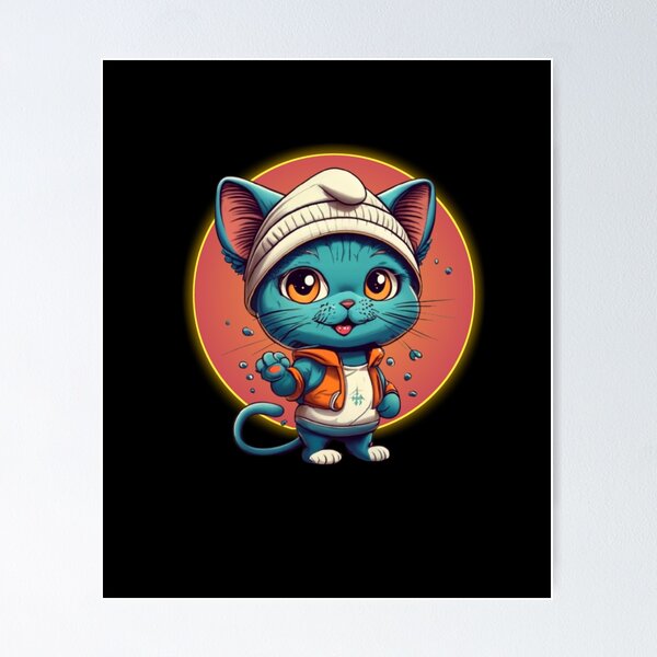 Tattoo Smurf Cat - Smurf Cat - Posters and Art Prints