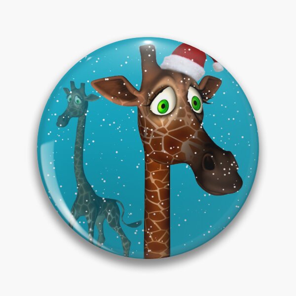 Item preview, Cute toon Christmas giraffe designed and sold by RenderlyYours.
