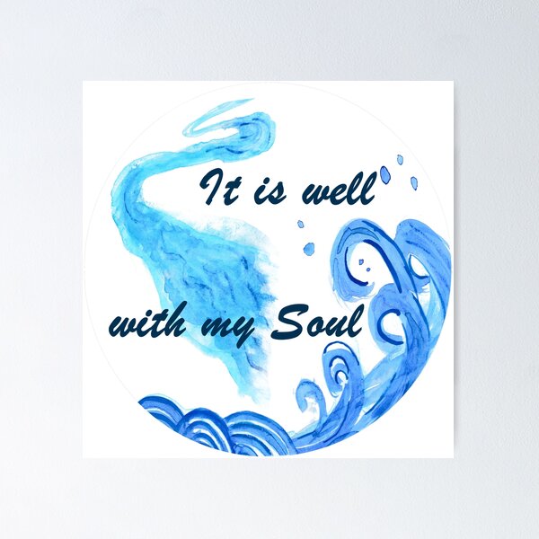 Item preview, It is Well with my Soul Watercolor designed and sold by PortsmouthUnion.