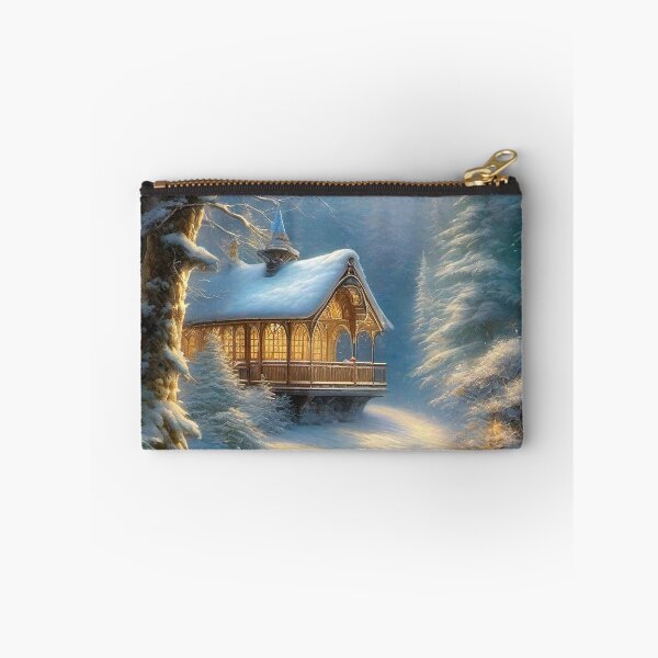 Item preview, Cabin by the lake in Winter designed and sold by MixinMadness.