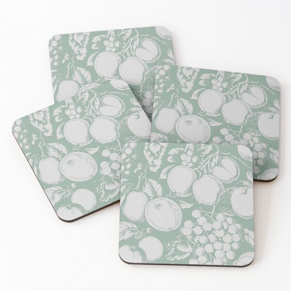Item preview, fruits retro vintage fabric pattern graphic illustration design designed and sold by ironpalette.