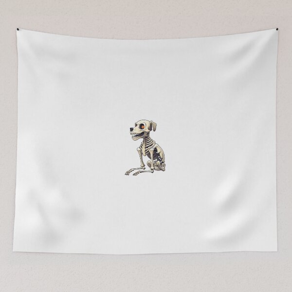 Item preview, Halloween Cartoon Skeleton Dog Halloween Monster Sticker Art Print designed and sold by Kevin Lou.