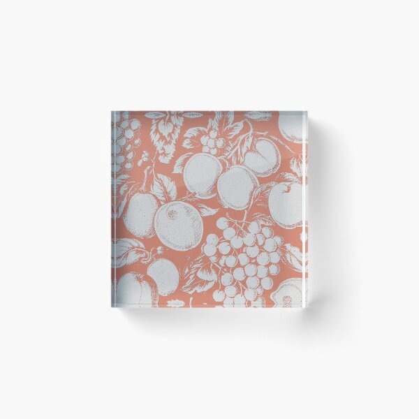 Item preview, fruits retro vintage fabric pattern graphic illustration design designed and sold by ironpalette.